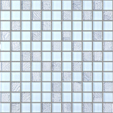 GM 8015 C2 Silver S5/White 30x30 мозаика