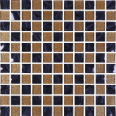 GM 8013 CC Brown Gold/Black pearl S4 30x30 мозаика