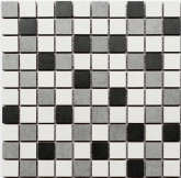 СМ 3028 C3 graphite/gray/white 30x30 мозаика