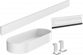 27967670 WallStoris Набор аксессуаров для ванной комнаты 4в1, белый матовый