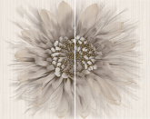 Зебрано цветок К61301 25x40 (из 2-х шт) декор