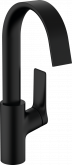 75030670 Смеситель Vivenis для раковины с сливным гарнитуром, черный матовый