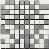 СМ 3030 C2 gray/white 30x30 мозаика
