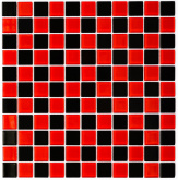 GM 4003 CC black/red m 30х30 мозаика
