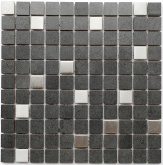 СМ 3027 C2 graphite/metal mat 30x30 мозаика