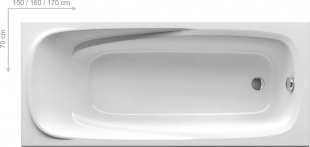 Ванна акриловая Vanda II 160x70см CP11000000