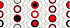 Domenico Red Circles Inserto декор 20x50