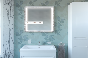 Зеркало Омега 100 см с LED подсветкой