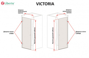 Victoria Стеклянная дверь для душа