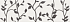 WINTER VINE WHITE INSERTO FLORAL 29x89