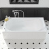SAGA XWP3850000 акриловая ванна с ножками 150x75