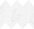 MARINEL WHITE CHEVRON MOSAIC GLOSSY 29.8x25.5 мозаика