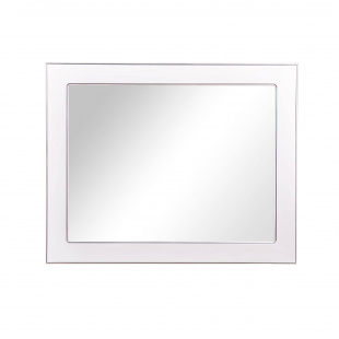 Зеркало Беатриче 100 см белый патина хром