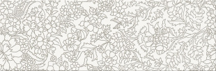 Декор WHITE INSERTO FLOWER 25X75см