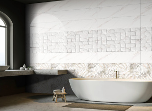 Carrara Bianco Era 30x90 стена