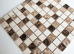 СМ 3024 C3 brown/beige/white 30x30 мозаика