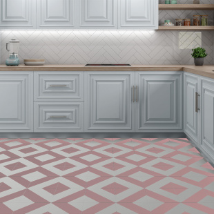Ec. Zebra Pink  22.3x22.3 пол