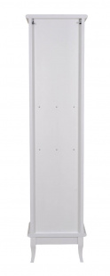 Пенал Микелла напольный 45 см правый белый (патина хром)