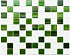 GM 4030 C3 green d/green m/white 30х30 мозаика