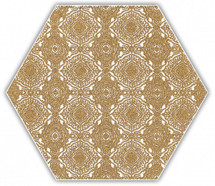 SHINY LINES GOLD HEXAGON INSERTO E 19.8x17.1 декор